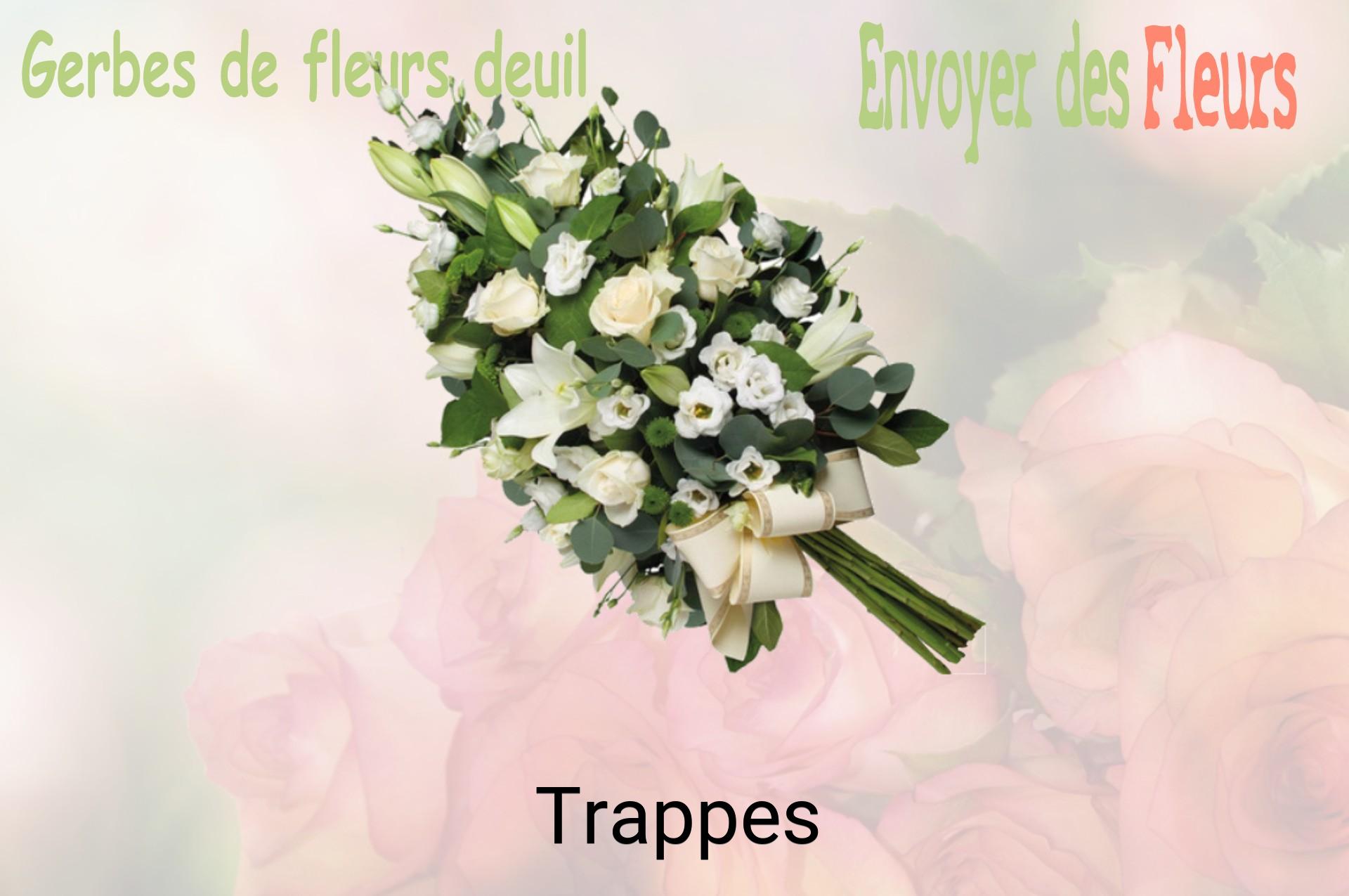 Gerbe de fleurs de deuil livrée à Trappes